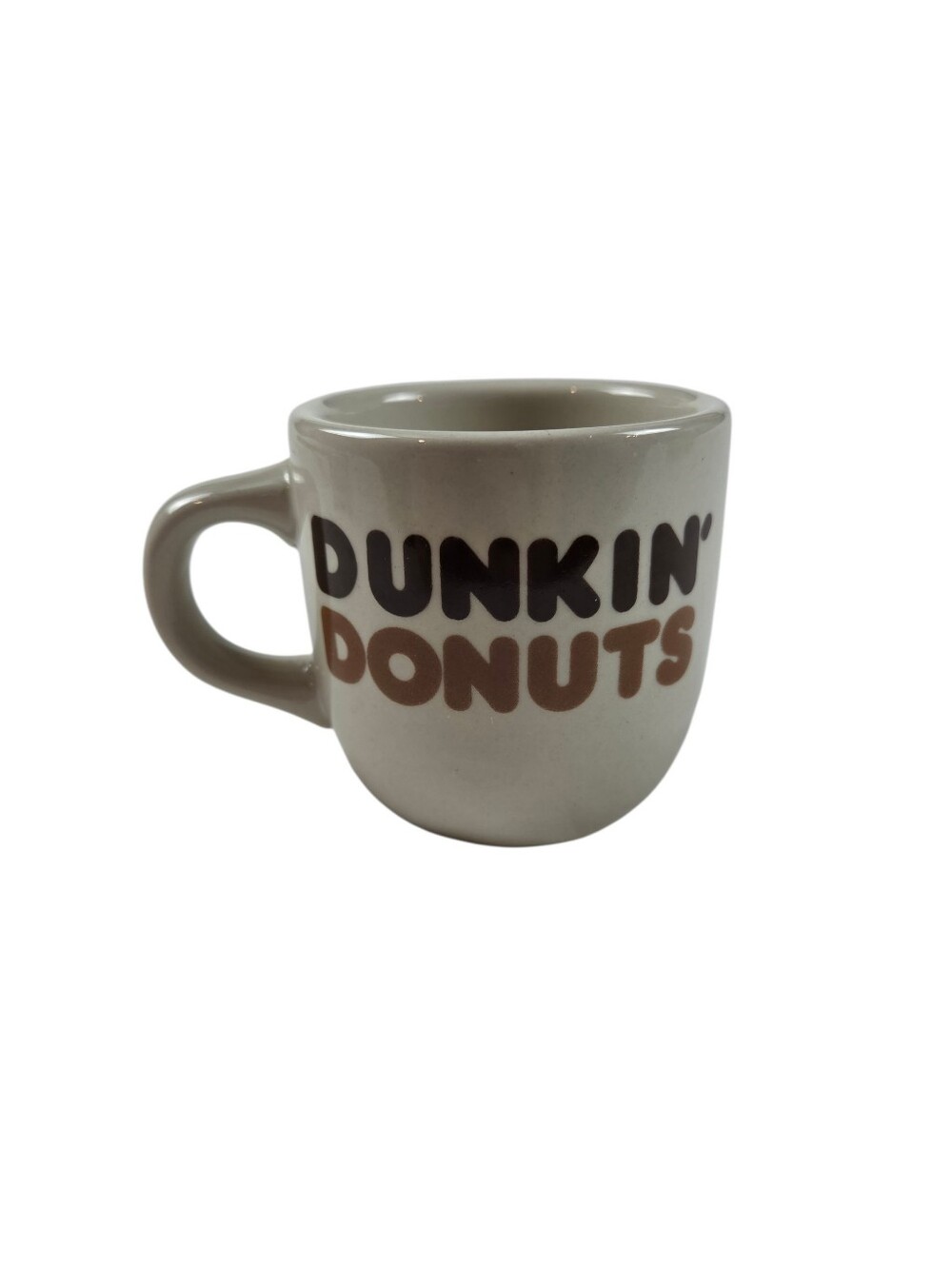 Small Vintage Dunkin Donuts Stoneware Mug  3"h Espresso